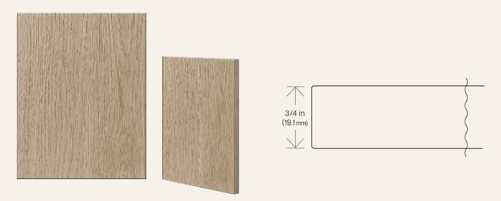 Slab door profiles