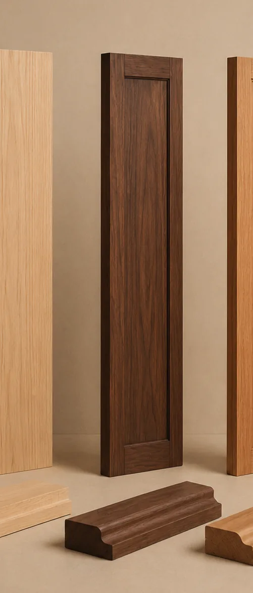 Solid wood cabinet door profiles